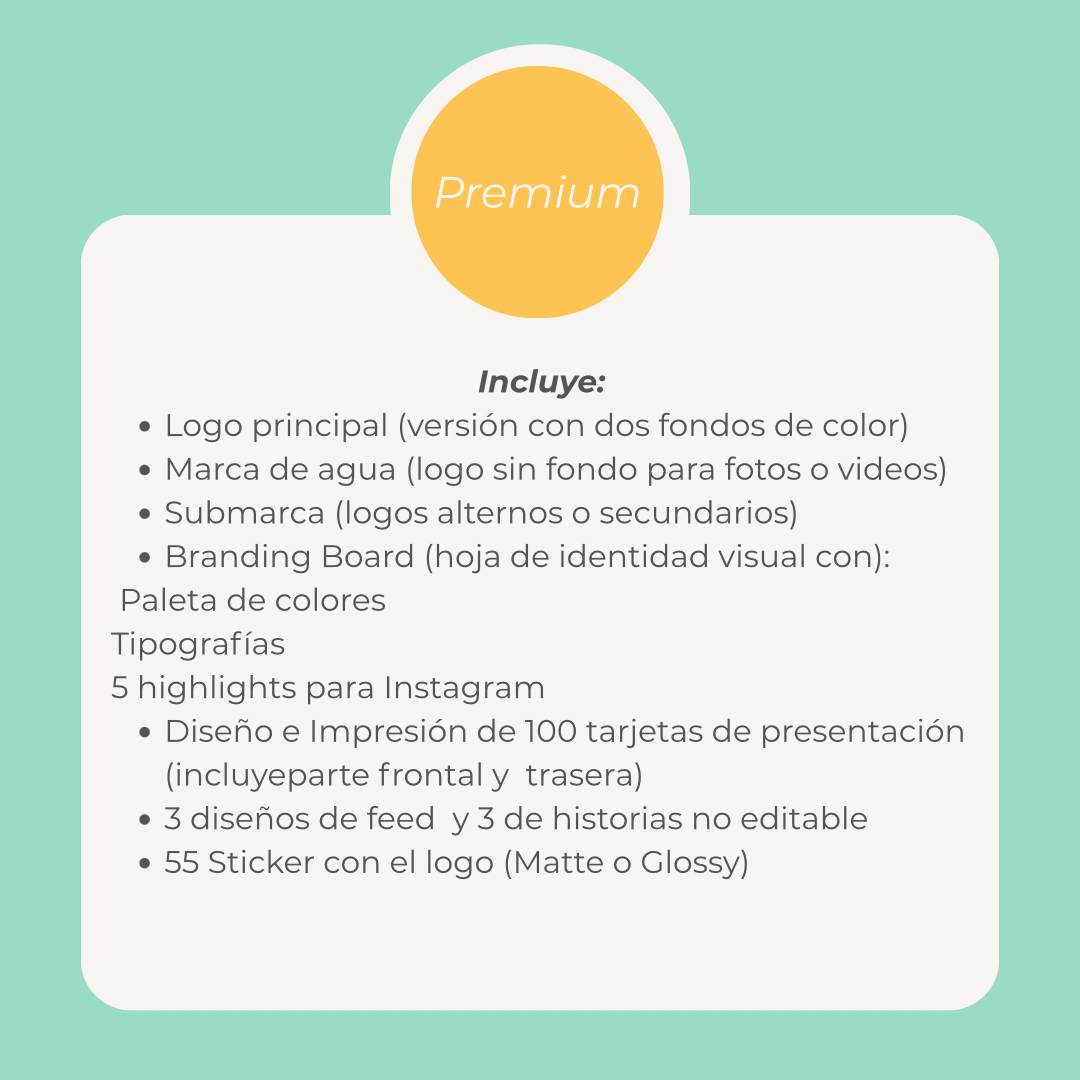 Paquete PREMIUM Logo