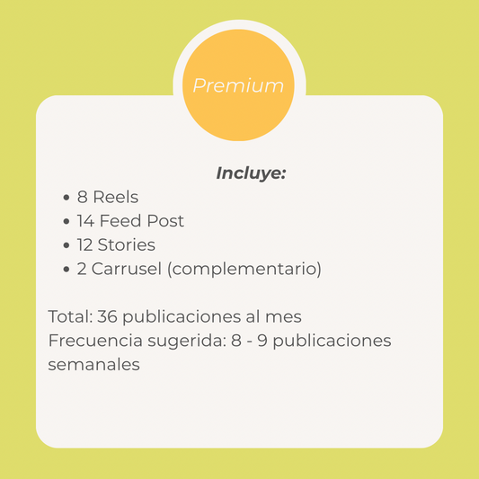 Paquete PREMIUM Redes Sociales