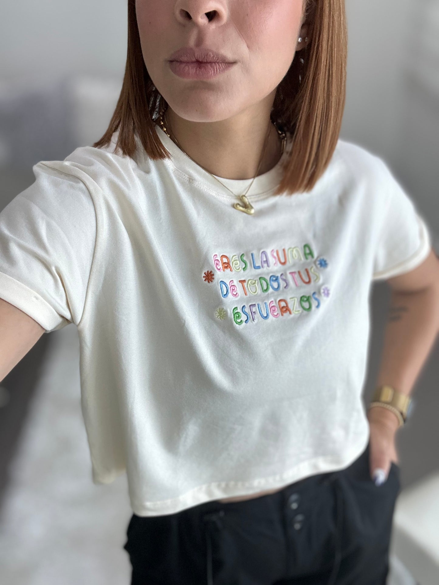 Eres la suma de todos tus esfuerzos Crop Top