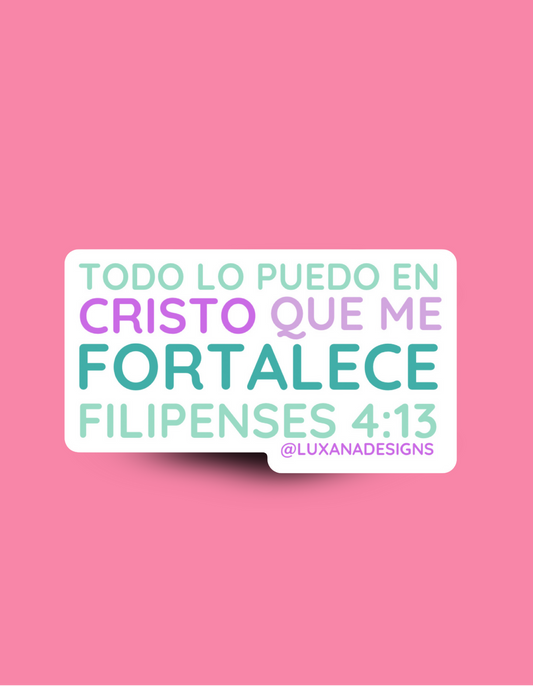 Sticker Filipenses 4:13